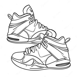 Page De Coloriage De Chaussures De Basketball 113627-49620