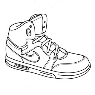 Page De Coloriage De Chaussures De Basketball Montantes 113628-49622