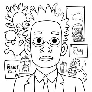 Page De Coloriage Art Basquiat Colore 113680-49662