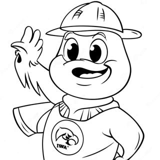 Page De Coloriage Mascotte Iowa Hawkeyes 113731-49704