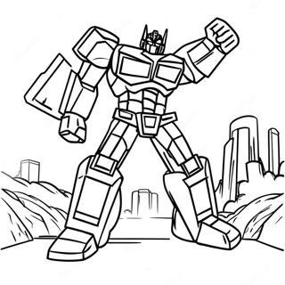 Page De Coloriage De Bataille De Megatron Des Transformers 113783-49742