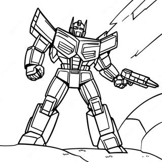 Page De Coloriage De Bataille De Megatron Des Transformers 113783-49743