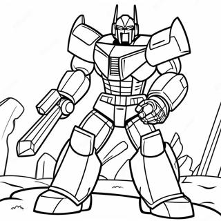 Page De Coloriage De Megatron En Forme De Robot 113786-49756