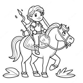 Page De Coloriage De Prince Courageux En Quete 113965-49886