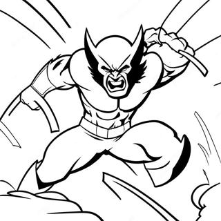 Page De Coloriage Wolverine Attaque Feroce 113990-49901