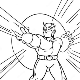 Page De Coloriage Cyclope Tirant Des Rayons Laser 113992-49909