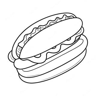 Page De Coloriage Hot Dog 114015-49917