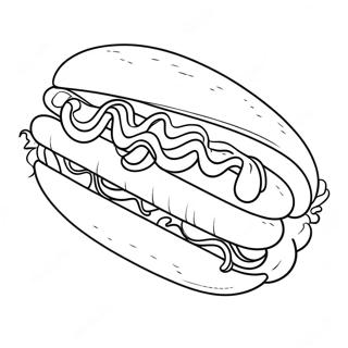 Page De Coloriage Hot Dog 114015-49918