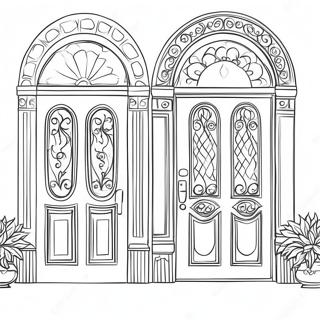 Page De Coloriage Portes 114091-49980