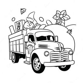 Page De Coloriage Du Camion De Noel Coca Cola 114171-50049