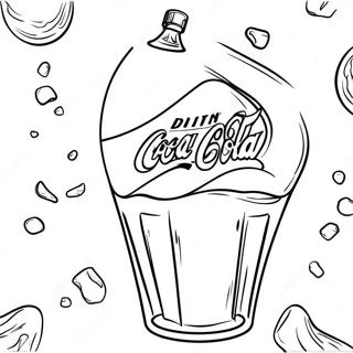 Page De Coloriage De La Canette Coca Cola Avec De La Glace 114172-50053