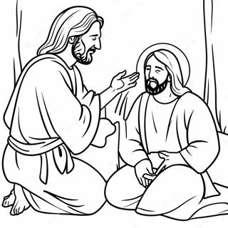 Page De Coloriage De Jesus Guerissant Laveugle 114220-50082
