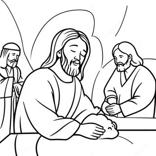 Page De Coloriage De Jesus Guerissant Les Malades 114223-50093