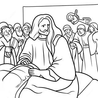 Page De Coloriage De Jesus Guerissant Les Malades 114223-50094