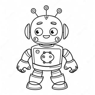 Page A Colorier Du Robot Mignon 11425-499