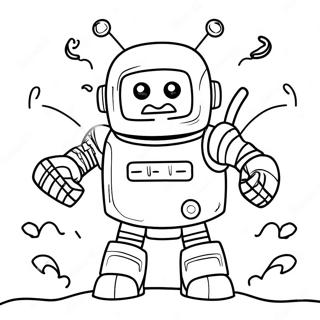 Page A Colorier Du Robot En Colere En Bataille 11428-2588