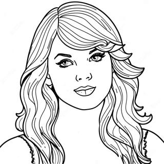 Page De Coloriage De Taylor Swift En Rouge 114296-50140