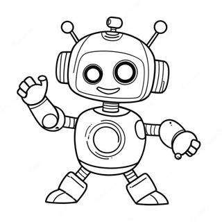 Page A Colorier Du Robot Drole Dansant 11429-1455