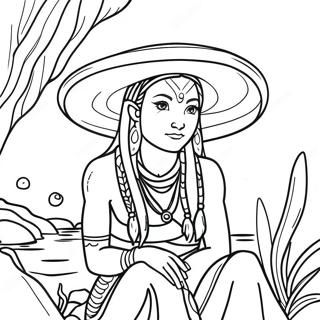 Page De Coloriage Davatar La Voie De Leau 114424-50239