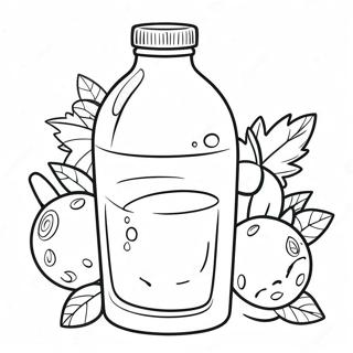 Page De Coloriage De Jus De Fruits Petillant 114476-50281