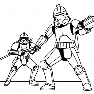 Page De Coloriage Epique Bataille Clone Trooper Arc Trooper 114528-50321