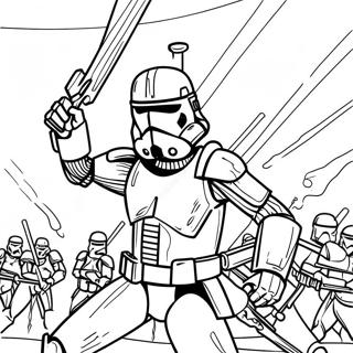 Page De Coloriage Epique Bataille Clone Trooper Arc Trooper 114528-50322