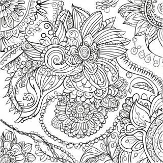 Page De Coloriage Motif Henna 114579-50359