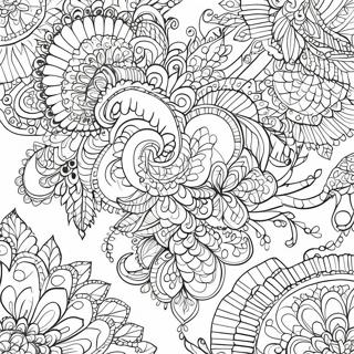 Page De Coloriage Design Henna Intrique 114580-50361