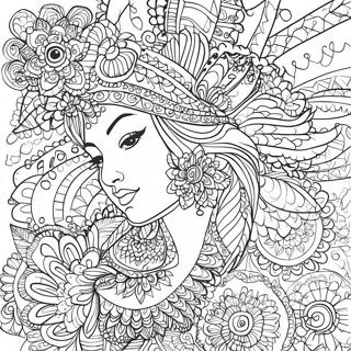 Page De Coloriage Design Henna Intrique 114580-50362