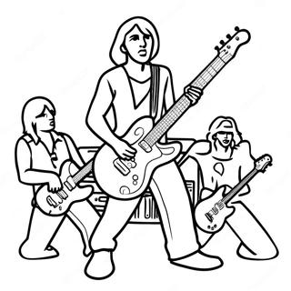 Groupe De Rock Page De Coloriage 114812-50538