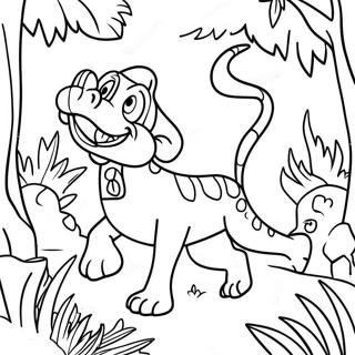 Page De Coloriage Daventure Excitante Dans La Jungle 114839-50561