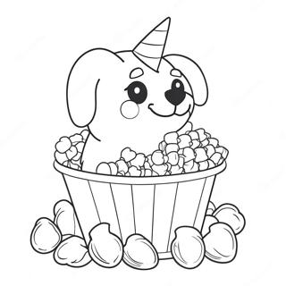 Puppycorn Pages À Colorier