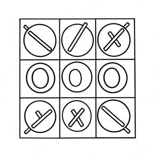 Tic Tac Toe Pages À Colorier