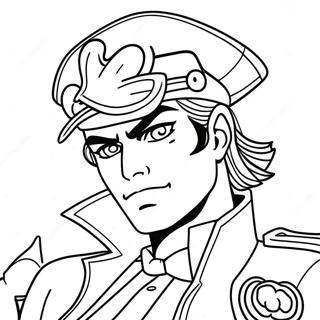 Page De Coloriage De Jotaro Kujo En Action 115174-50823