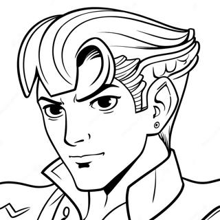 Page De Coloriage De La Coiffure Unique De Josuke Higashikata 115177 50833