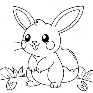 Page De Coloriage Du Mignon Lapin De Paques Pokemon 115200-50841