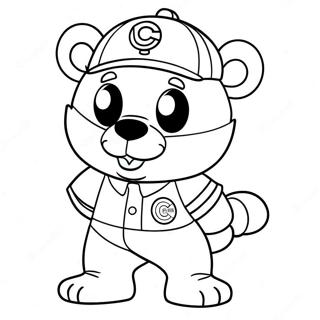 Page De Coloriage Du Mignon Mascotte Des Chicago Cubs 115226-50862