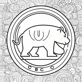 Page De Coloriage Du Logo Vintage Des Chicago Cubs 115228-50871