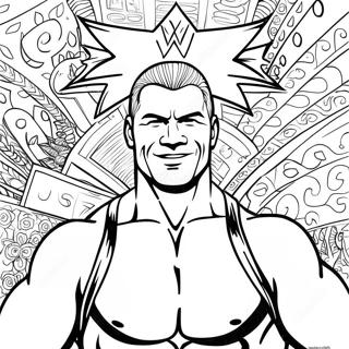 Page De Coloriage Wwe Avec Nom Personnalise 115380-50980