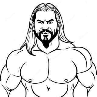 Page De Coloriage Wwe Superstar Unique 115382 50986