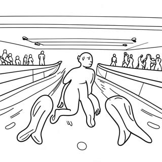 Page De Coloriage De La Competition De Natation Olympique 115409-51009