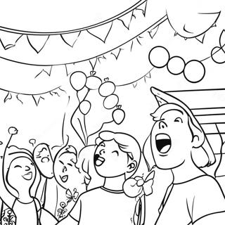 Page De Coloriage De La Celebration Du Retour A La Maison 115484-51060