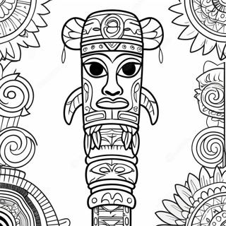 Page De Coloriage De Totem 115535-51097