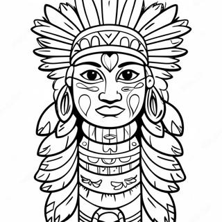 Page De Coloriage De Totem Amerindien 115536-51102