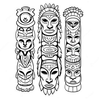Page De Coloriage De Totem Amerindien 115536-51103