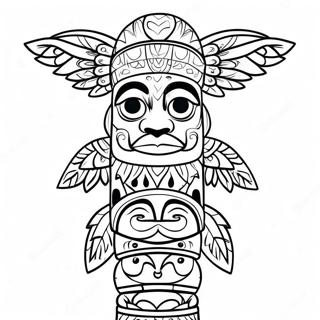 Page De Coloriage De Totem Colore 115537-51106