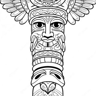 Page De Coloriage De Totem Colore 115537-51107