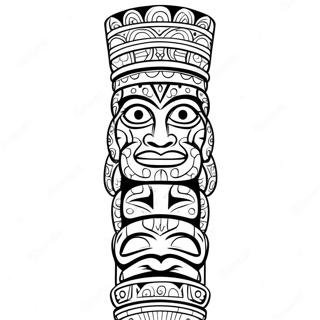 Page De Coloriage De Totem Detaille 115538-51109
