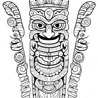 Page De Coloriage De Totem Detaille 115538-51110