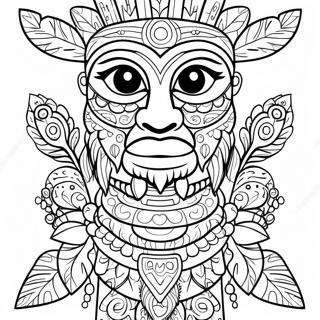 Page De Coloriage De Totem Detaille 115538-51112